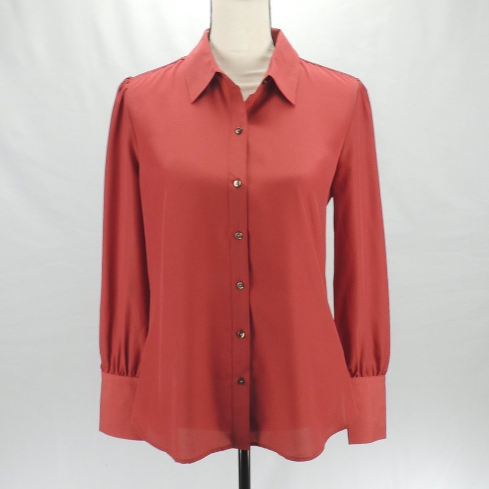 UNTUCKit for Her Brick Red Blouse